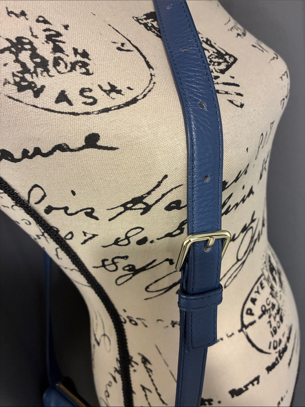 kate spade blue leather crossbody purse - Picture 5 of 12